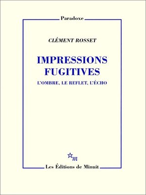 cover image of Impressions fugitives